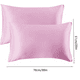 thumbnail image 4 of Funda de almohada Funda de almohada transpirable Funda de cojín para la cabeza de tela Funda de almohada de color sólido para cama, Rosa Eigraketly HA003270-06, 4 of 7