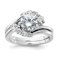 thumbnail image 6 of 925 Sterling Silver 2-piece Cubic Zirconia Wedding Ring Size 8, 6 of 6