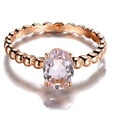 thumbnail image 2 of 1.00 Carat Solitaire Morganite Gemstone Engagement Ring in Rose Gold, 2 of 4