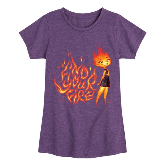 Elemental - Find Your Fire Ember - Toddler & Youth Girls Short Sleeve Graphic T-Shirt