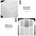 thumbnail image 3 of OULII Cake Jelly Mold Candle Mold White Easy to Demould Nonstick 1Pcs, 3 of 8