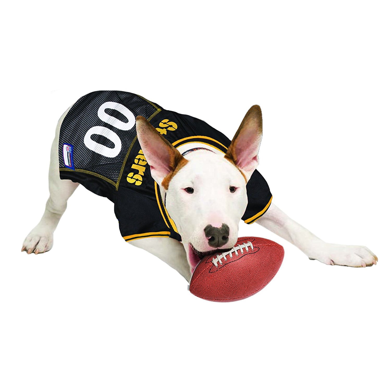 Pets First NFL Pittsburgh SteelersLicensed Mesh Jersey for Dogs and Cats - Medium