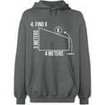 thumbnail image 2 of OXI Hoodie Sweatshirt - Find X Found It Math, Basic Casual Hoodie for Men's and Women Fleece Hoodie Long Sleeve - Graphite Heather Large, 2 of 3