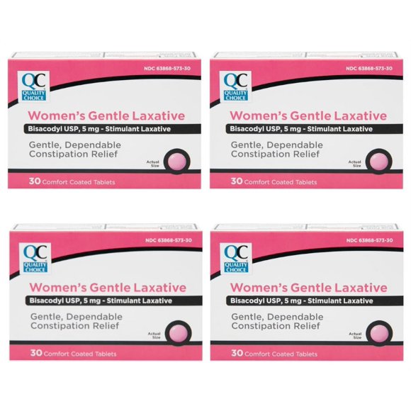 Gericare Bisacodyl 5mg Laxative Tablets - Stimulant Laxative For Occasional Constipation Relief