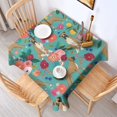 thumbnail image 2 of BoxerDog and Pioneer Flower Square Tablecloth,Waterproof Square Table Cover,Wipeable Spillproof Washable Table Cover for Home Kitchen Party Decor 60"x60"(152x152cm), 2 of 6