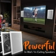thumbnail image 3 of Pyle In-Wall / In-Ceiling Dual 6.5'' Enclosed Speaker Systems, 2-Way Flush Mount Stereo Speakers (Pair), 3 of 8