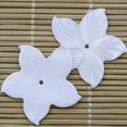 thumbnail image 3 of K-KED 10PCS 27mm Natural White Mother of Pearl Shell Bauhinia Flower Delicate Jewelry DIY, 3 of 4