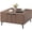 Rustic Brown, variant on Danniu Large Lift Top Coffee Table with Hidden Compartment, 35.4" Wide Oversized Square Coffee Table with Storage, Mid Century Modern Fluted Center Table for Home Living Room, Black Grey
