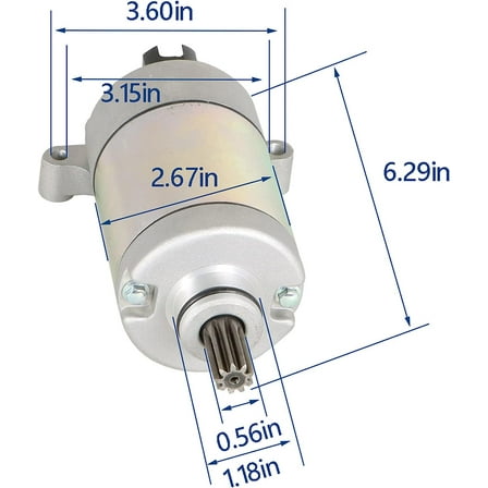 waltyotur Starter Replacement for Yamaha Kodiak 700 YFM700 2016-2021 28P-81890-01-00