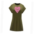 thumbnail image 2 of Vestido corto de verano para mujer, ajuste regular, vestido de línea a para ir al trabajo y salir XL, 2 of 7