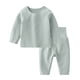 thumbnail image 1 of Gibobby Conjunto de pantalones para niños Conjunto de 2 piezas de camisetas y pantalones de manga larga para niños pequeños, ropa para niños(Verde,3-6 Meses), 1 of 5