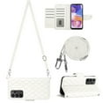 thumbnail image 2 of Elegant Case for Samsung A13 4G Wallet Case RFID Blocking Card Slots Holder with Shoulder&Crossbody Strap, Magnetic Folio Kickstand Handbag Flip Phone Cover For Samsung Galaxy A13 4G, White, 2 of 8