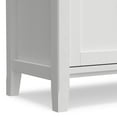 thumbnail image 4 of Warm Shaker 72 inch Wide Solid Wood TV Stand in White For TVs up to 80 inches, 4 of 15