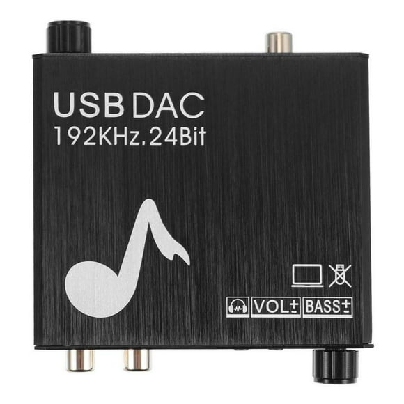 Audio Professional Audio Speaker Amplifier Widely Compatible Adjustable Bass Volume Audio Adapter Portable Audio DAC Converter