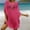 F-705Hot Pink, variant on ZHOGXU Womens Swimsuit Cover Up Solid Color Patchwork Hollow Out Tassel Comfortable Stylish Swimwear For Beach Pool,Beige,One Size