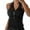 Black, variant on Timegard Womens Tank Top Ribbed Lapel V Neck Zipper Slim Comfy Sleeveless Going out Tee Summer Fashion