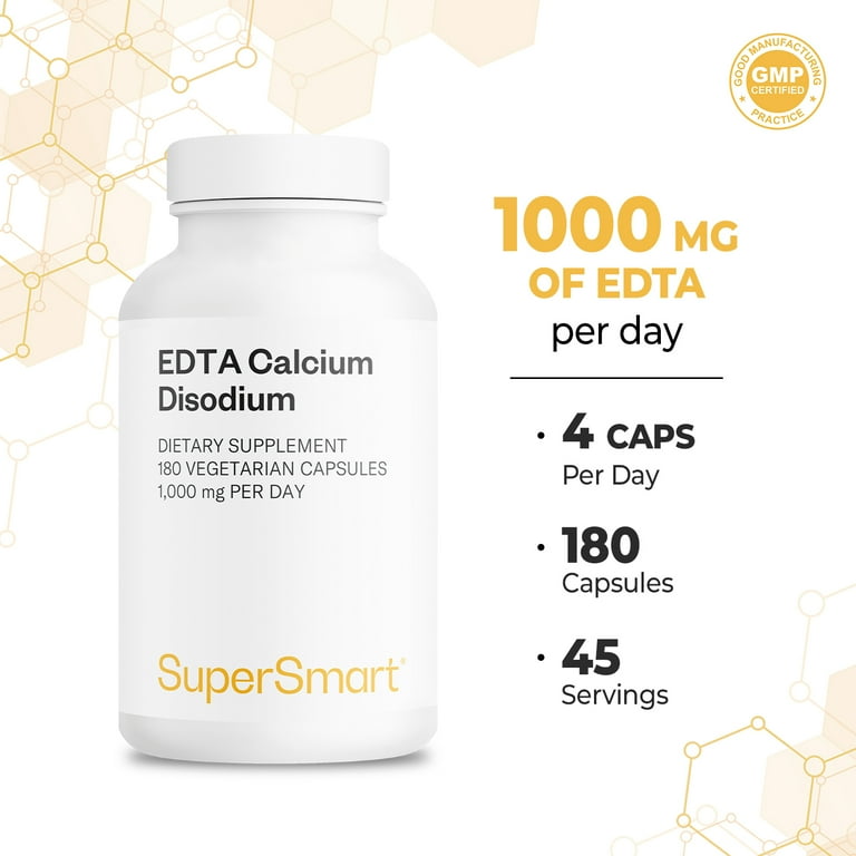 Supersmart Calcium Disodium EDTA Supplement, Antioxidant