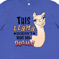 thumbnail image 4 of Inktastic This Llama Doesn't Want Your Drama cute llama Youth T-Shirt, 4 of 5