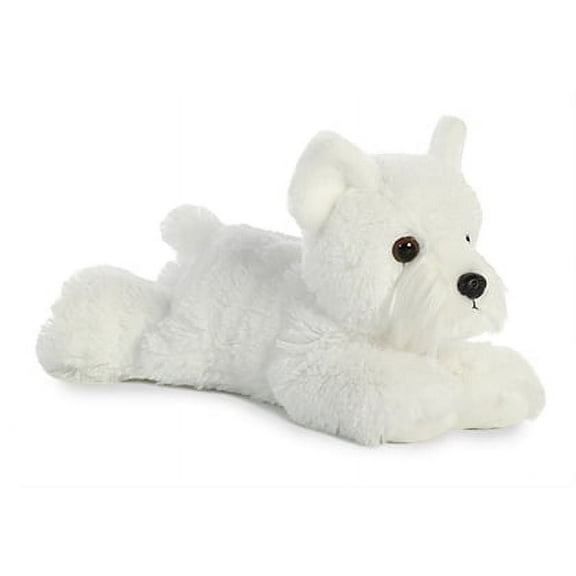 Aurora - Small White Mini Flopsie - 8.5" Windsor Westie - Adorable Stuffed Animal