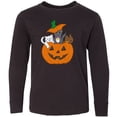 thumbnail image 3 of Inktastic Halloween Kitties in Pumpkin Long Sleeve Youth T-Shirt, 3 of 5