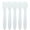 Frosted White, variant on Pana 20 Pieces Large Cosmetic Sample Spatulas for Facial Cream Mask Spatula or Mixing- Frosted Blue