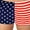 US Flag, variant on Mens Swimwear Briefs Swim Suit Beachwear Boxers, Rainbow, Size: Medium, Uzzi Active Wear