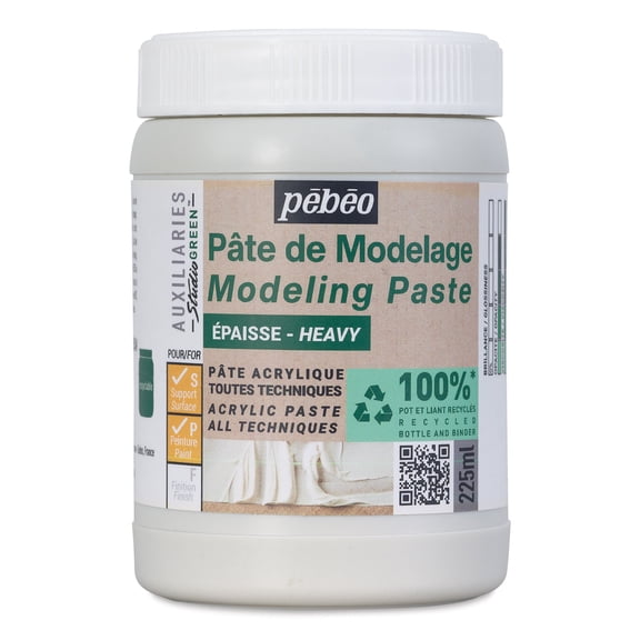 Pebeo Studio Green Modeling Paste - Heavy, 225 ml