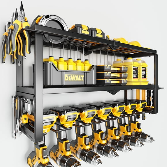 Organizador de herramientas eléctricas Hipidian, soporte de pared, 150 kg, carga 3 capas