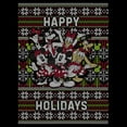 thumbnail image 2 of Men's Mickey & Friends Christmas Distressed Group Print Happy Holidays Sweatshirt, 2 of 4