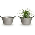 thumbnail image 4 of Robert Allen 212004 16 in. Galvanized Round Tub Planter, 4 of 5