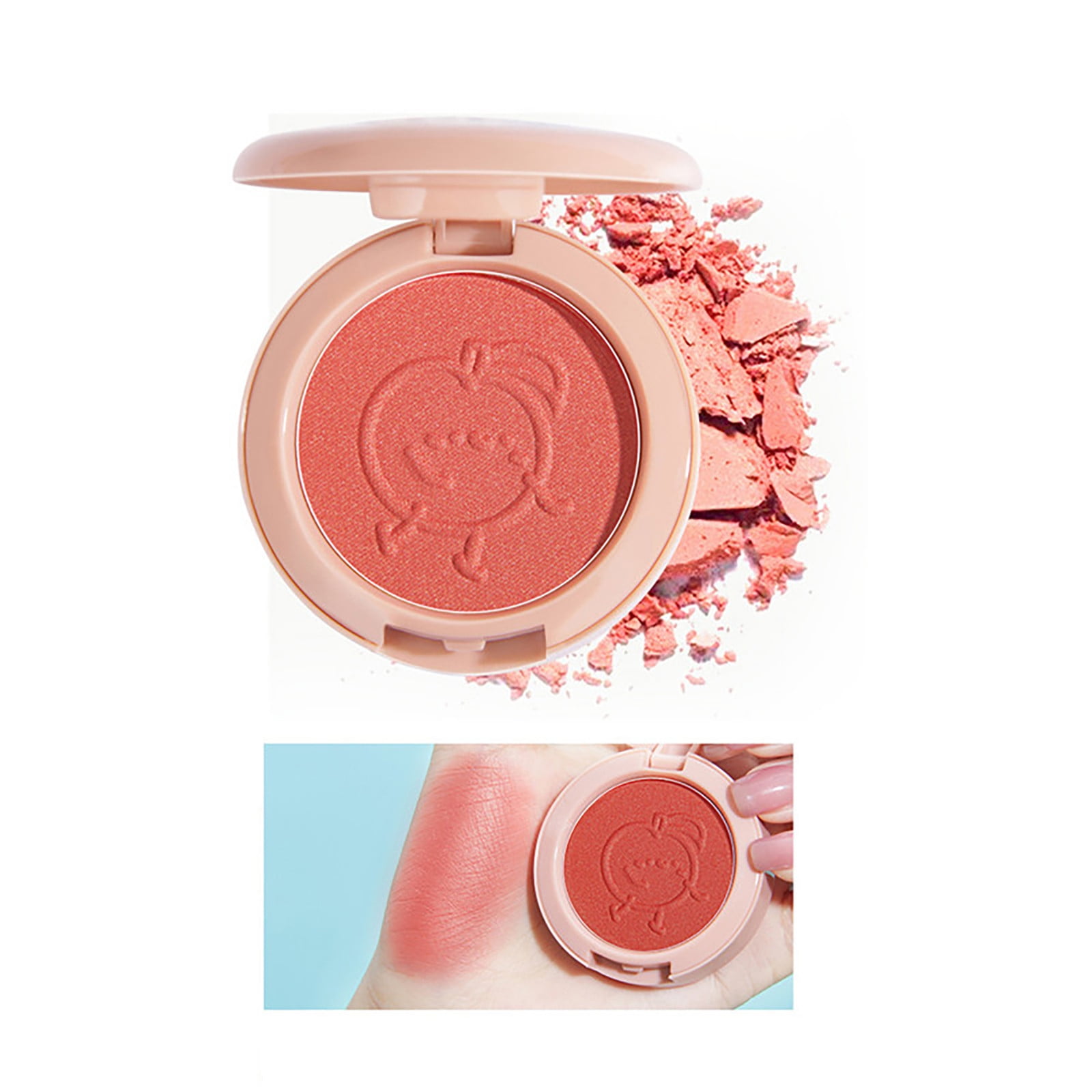 〖TOTO〗Pro Beauty Tools Blush Blushs Makeup Palettes 6 Colors Powder Red