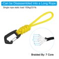 thumbnail image 3 of Uxcell Badge Lanyard 4.7 Inch, Necklace Keychain Cord Metal Clasp Hook Ring Strap for Keys, Yellow, 3 of 5