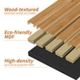 thumbnail image 3 of 2PCS 16''x104'' Wood Slat Acoustic Wall Paneling for Interior and Ceiling Decor,23Sq.ft,Teak, 3 of 8