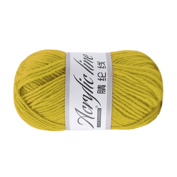 Wool Yarn for Crocheting and Knitting,Soft Chunky Yarn for Arm Knitting Blanket,Washable,Soft,Warm,Luxurious - for Spinning Weaving DIY Craft,Sweater,Scarf,Hat,Socks(Yellow)