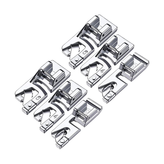 Kit de prensatelas para máquina de coser de metal de 6 piezas de 3 mm, 4 mm y 6 mm para uso doméstico