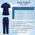 thumbnail image 5 of VIAOLI Scrubs for Women Set-Zipper Collar top & Straight Pants Scrubs set Medical Nursing uniforms Clearance, 5 of 7