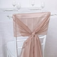 thumbnail image 4 of BalsaCircle 50 Dusty Rose Extra Premium Chiffon Chair Sashes Bows Ties Ceremony, 4 of 6