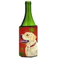 thumbnail image 1 of Labrador Red and Green Snowflakes Holiday Christmas Wine Bottle   Hugger, 1 of 1