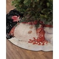 thumbnail image 2 of Black Christmas Christmas Tree Skirt 48 Inches Large Christmas Skirt Tree, Snowman Bear Xmas Tree Snowflake Tree Skirt Christmas Decorations for Fireplace Party Holidays Indoor Outdoor, 2 of 7