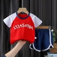 thumbnail image 2 of Toddler Baby Boy Summer Outfit Short Sleeve T Shirt Top Casual Shorts Set Clothes 6 12 18 24 Month, Size 3 Months, 2 of 3