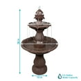 thumbnail image 4 of Sunnydaze Curved Plinth Traditional Polyresin Outdoor Water Fountain, 4 of 7