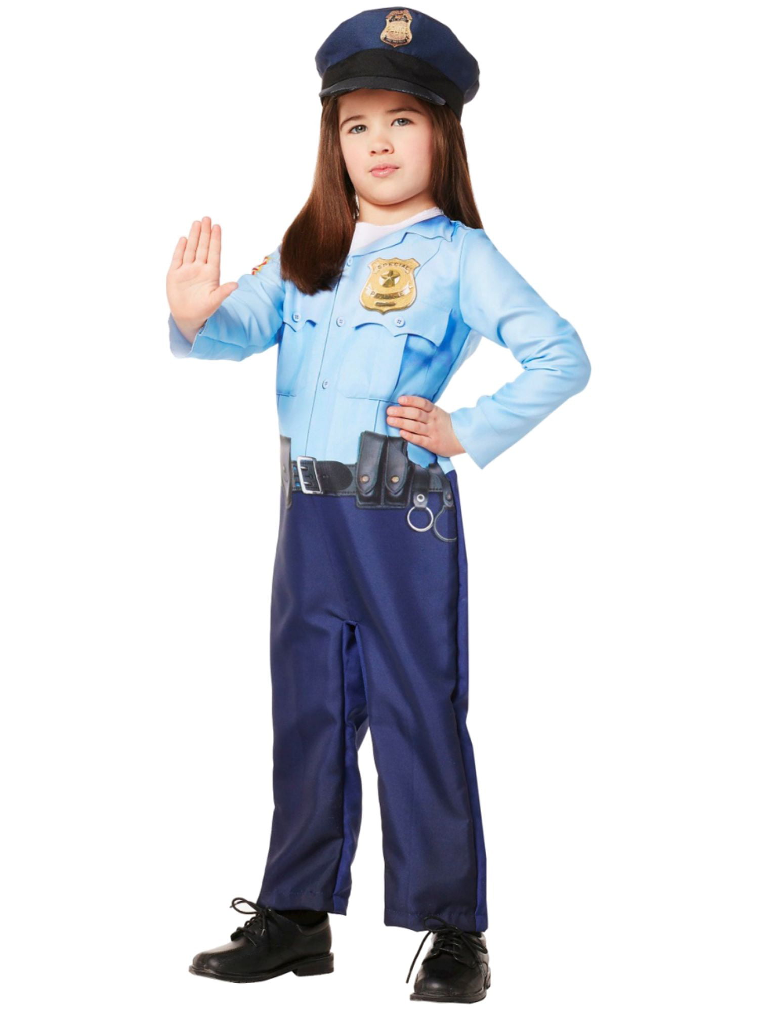 Toddl Amscan 848443 Girls Classic Police Officer Costume 