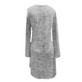 thumbnail image 6 of Gyexs Cardigans for Women Lightweight Long Sleeve Cardigan Sweaters Open Front Shrugs Fall Outerwear with Belt (Light Gray, Size XL), 6 of 7