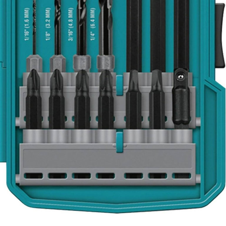 Makita 38 Piece Impact Drill and Driver Hex Shank Black
