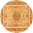 thumbnail image 1 of Ahgly Company Indoor Round Medallion Orange Traditional Area Rugs, 6' Round, 1 of 1