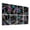 Color 4, variant on 8 Pack Art Acoustic Panels Sound Absorbing Abstract Floral Swirl Black Cream Iridescent Blue Purple Tones Decorative Soundproof Wall Panels Self Adhesive for Nursery Game Room Bedroom 48"x32"