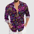 thumbnail image 4 of PMUYBHF T-Shirt Imprimé 3D Numérique pour Hommes Manches Courtes Col Rabattu 3239 m, 4 of 5