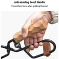 thumbnail image 5 of Wooden Handle BBQ Charcoal Clip Portable Fire Tongs Duck-Billed Tong Camping Charcoal Tong, 5 of 9