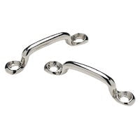 Seachoice Multi-Purpose Nickel-Plated Brass 1-7/32 In. Eye Straps, Set of 4