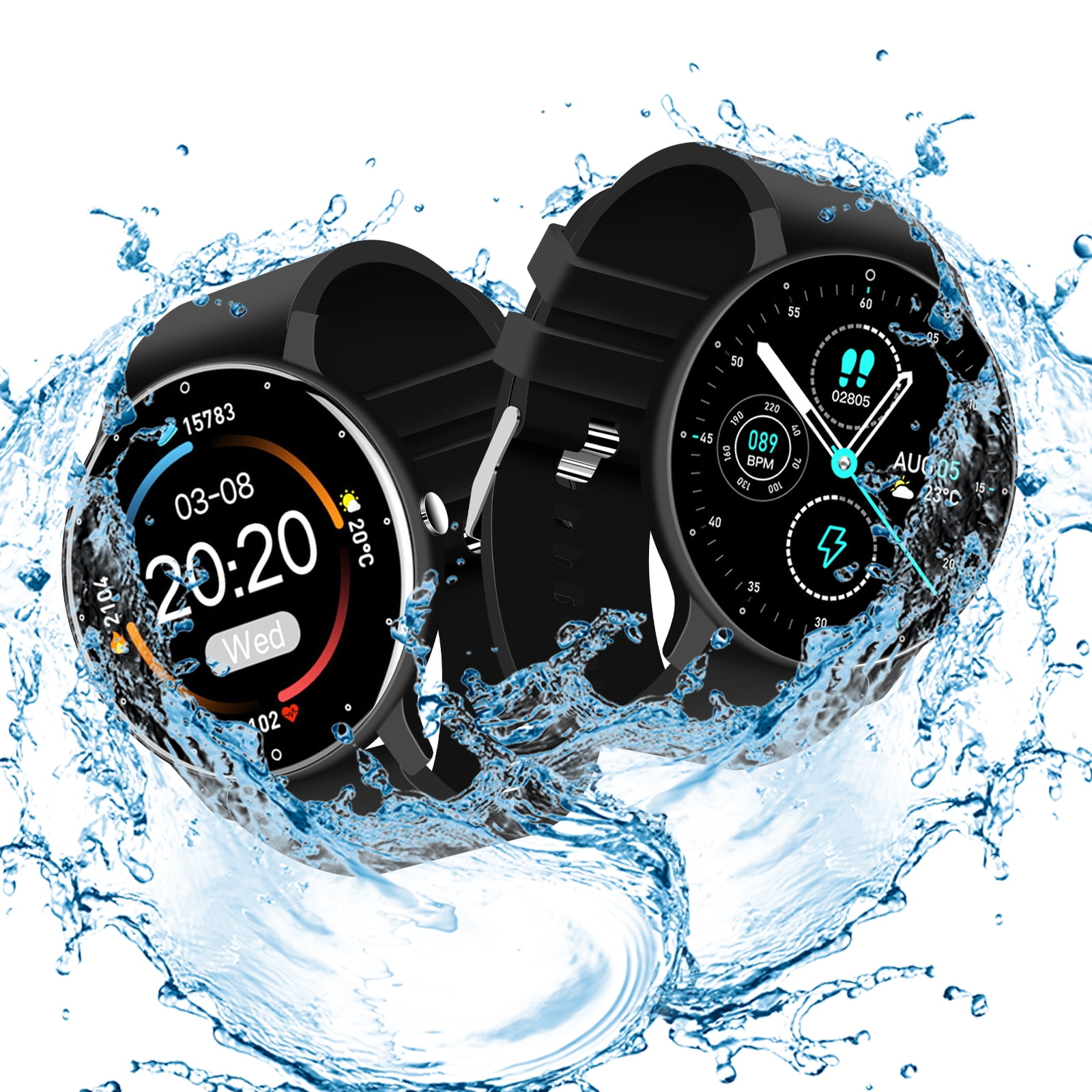 IP67 Waterproof Smart Watch Bluetooth Fitness Tracker Camera Remote